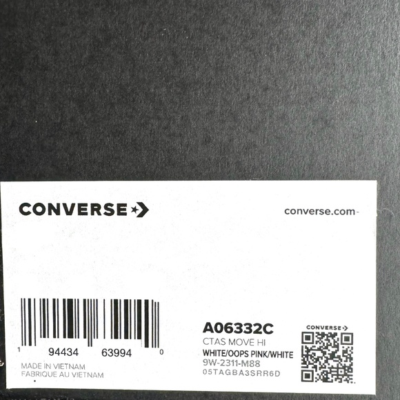 Converse Chuck Taylor Move Platform Shoes Women Kids Canvas Silver Pink A06332C - Picture 7 of 8